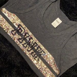 PINK sparkly tank💕